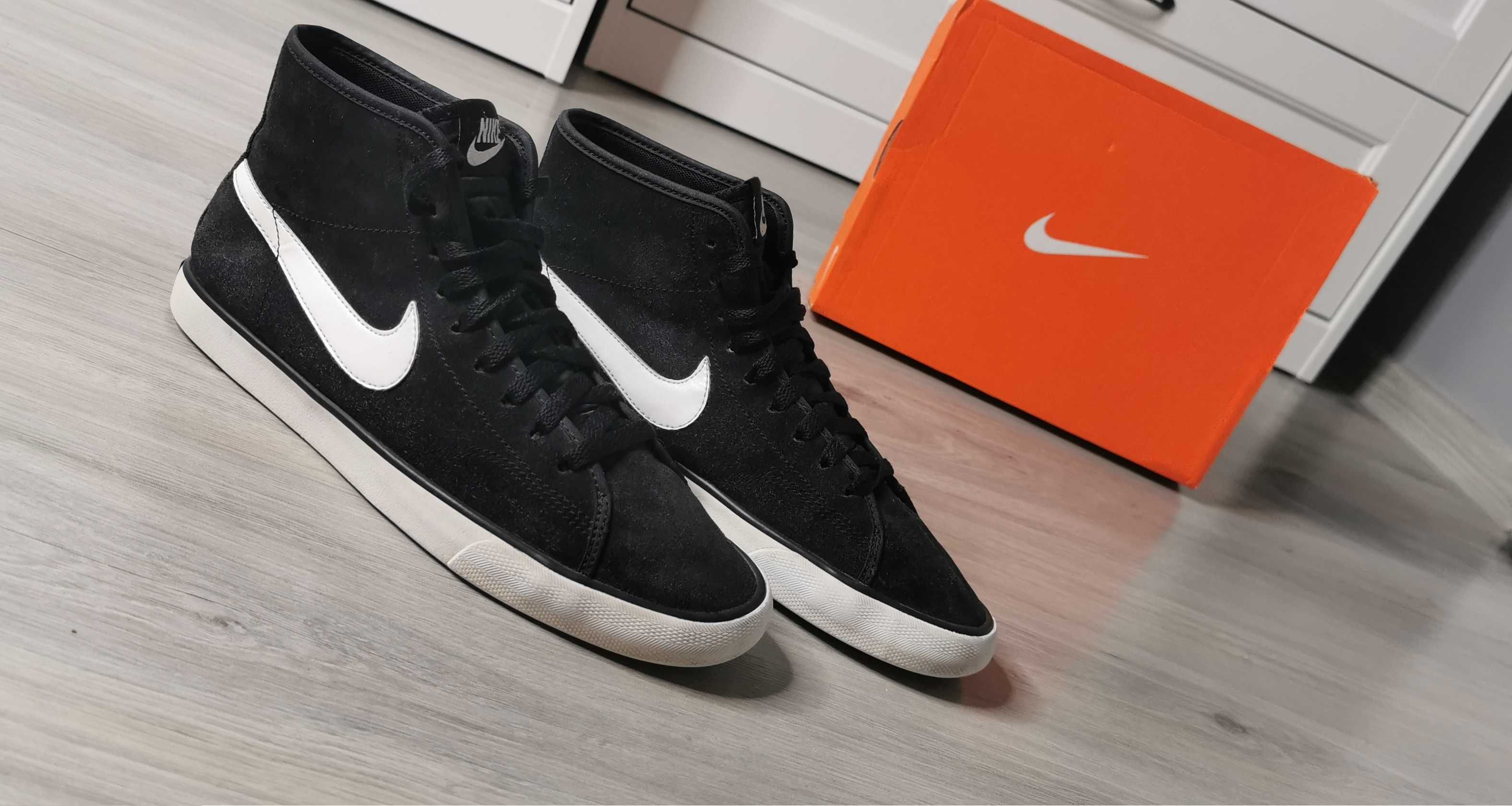 Buty trampki nike wysokie za kostkę czarne rozmiar 40 wkładka 25.5cm