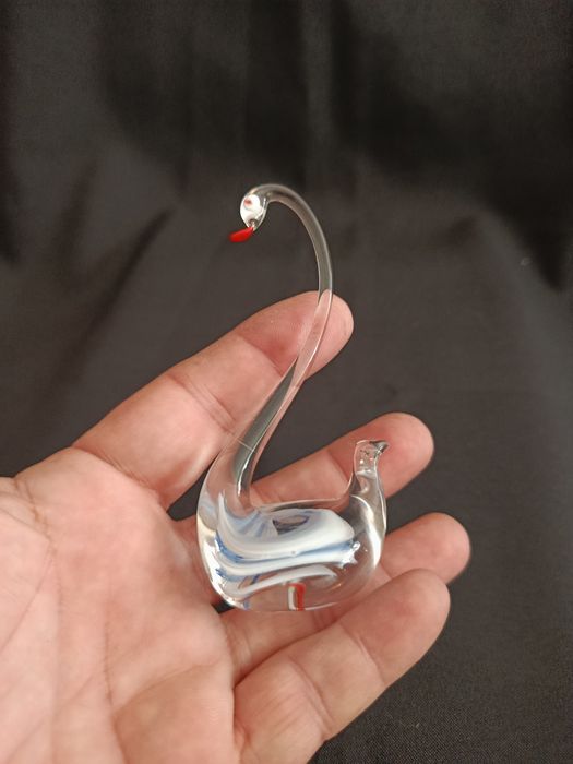 Cisne em vidro Murano