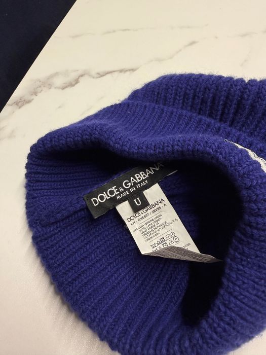 Шапка темно синя D&G