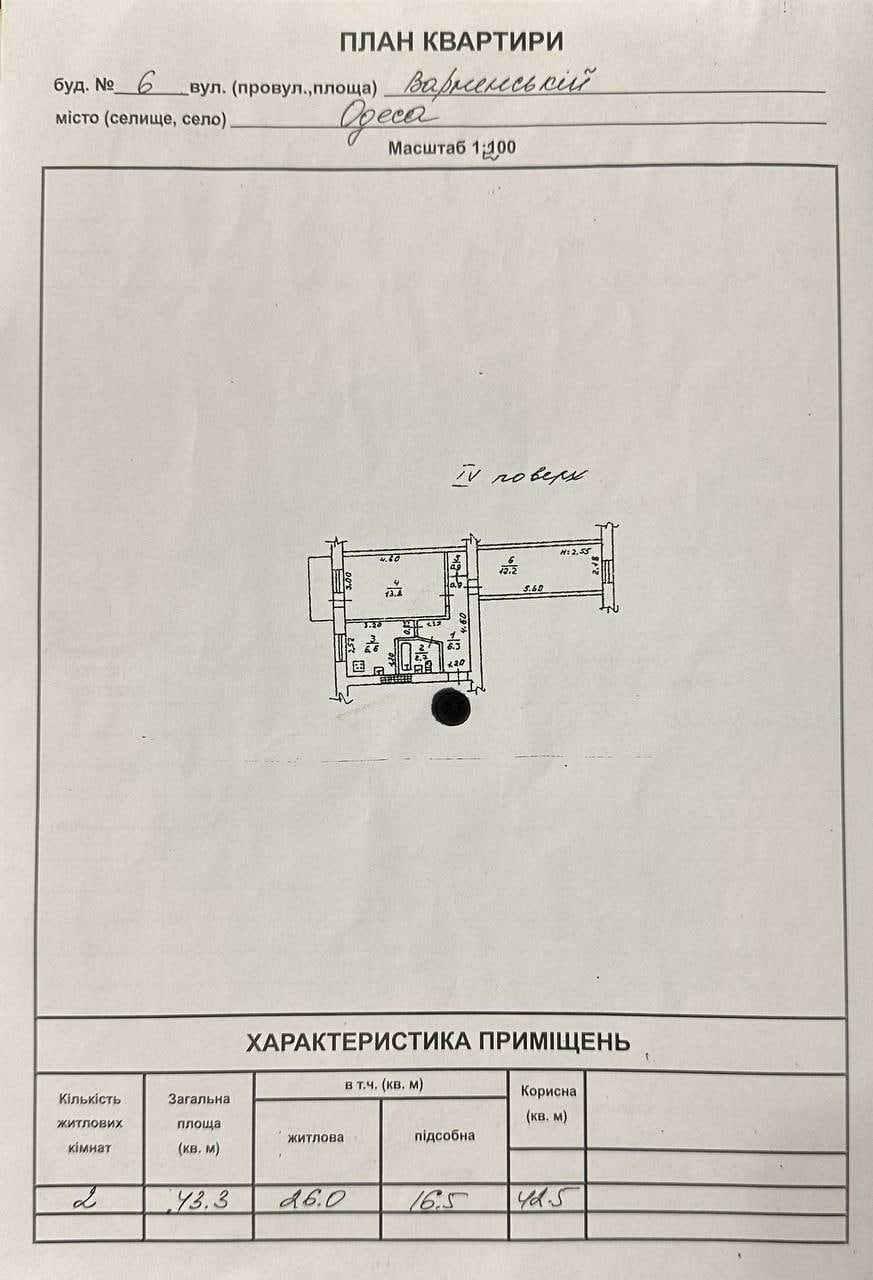 Двухкомнатная квартира на Варненской/Черёмушки