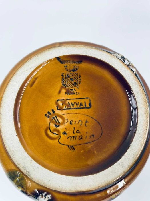 Wazon artystyczny Fat Lava Sarreguemines Digoin