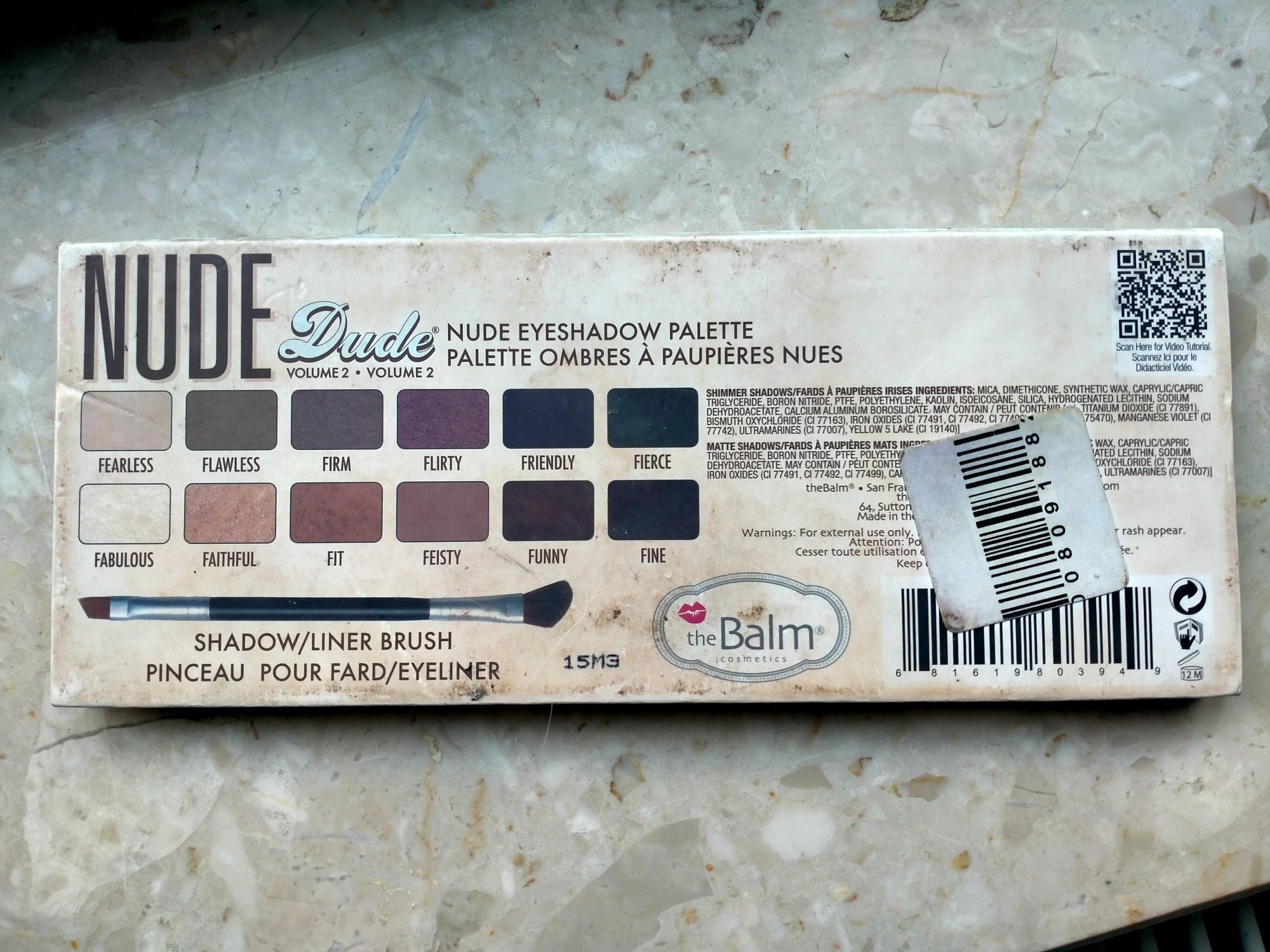 Oryginalna Paleta cieni Nude Dude vol. 2 The Balm