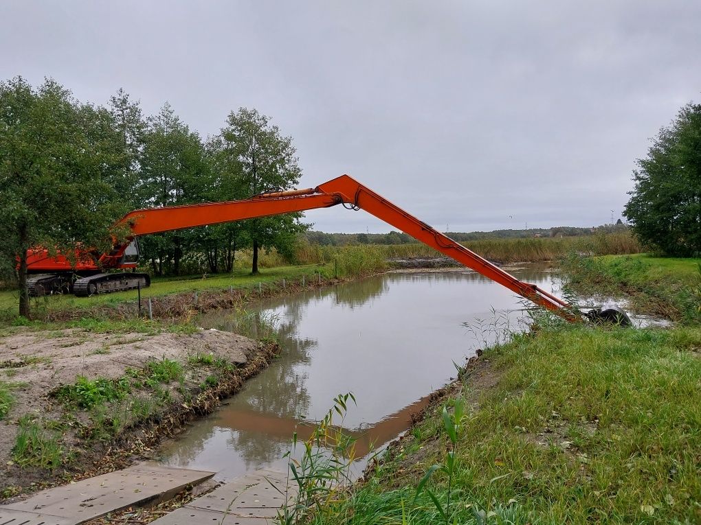 Koparka Long 22 m  stawy porty  najdłuższa koparka  w okolicy