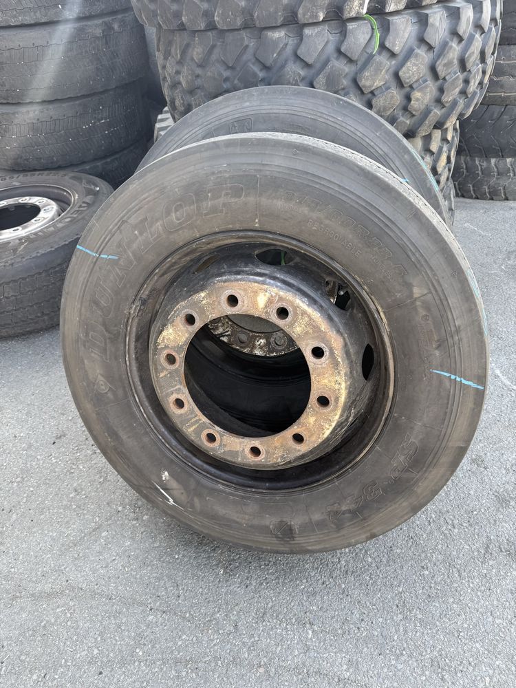 315/60/22,5 Dunlop SP344 bez napraw całe koła