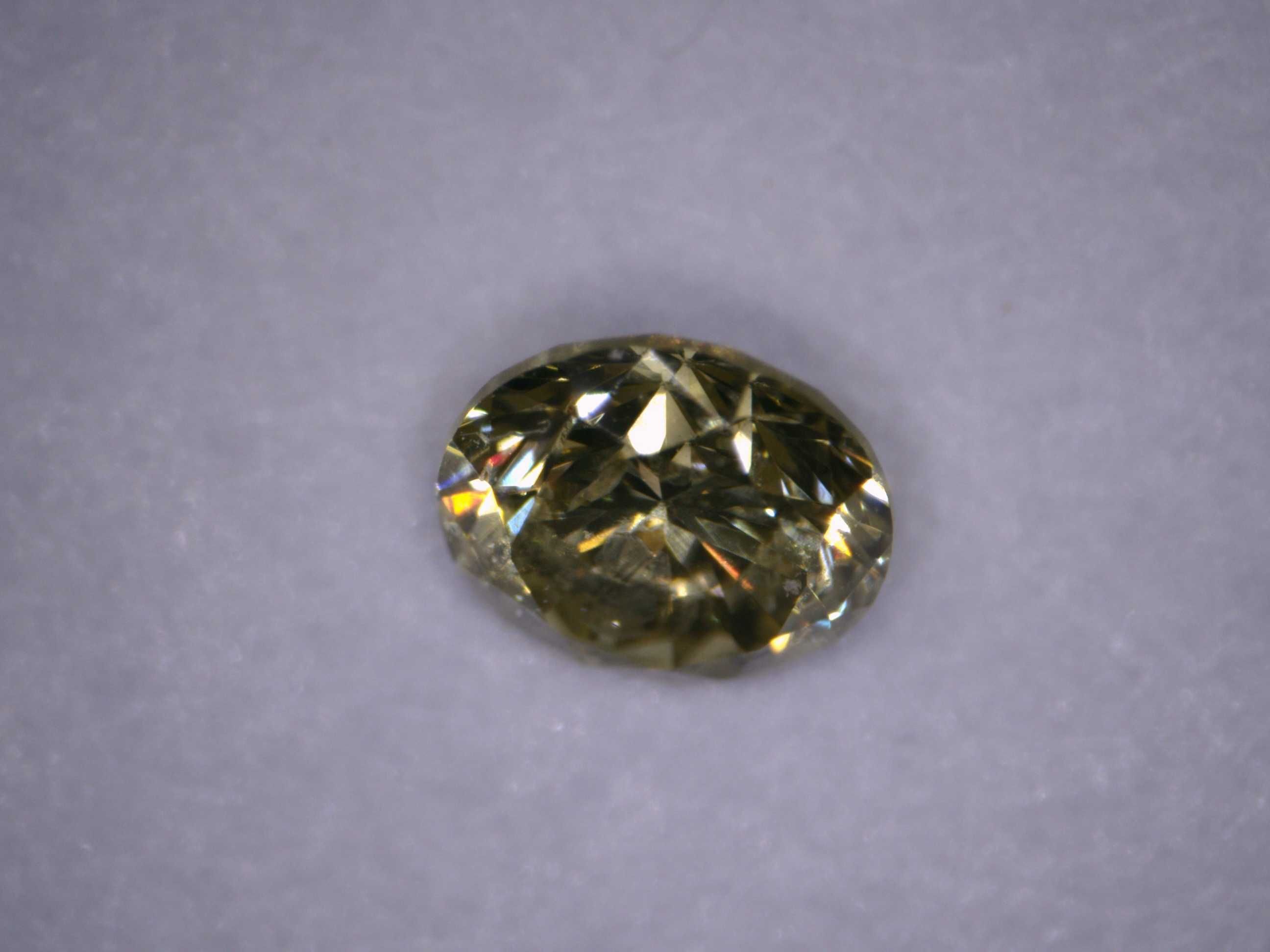 Naturalny Diament 0.08ct Żółty Brylant I1