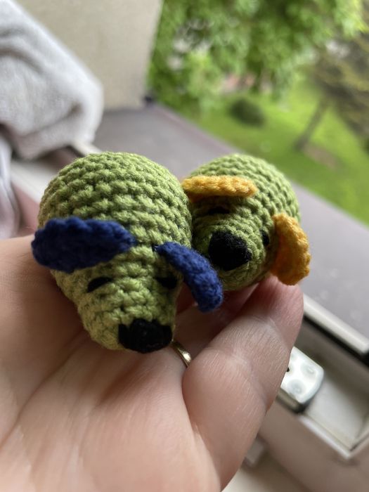 Szydełkowa myszka zabawka dla kota