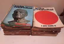 Lote de 50 números da revista Vida Mundial (1967 a 1970)