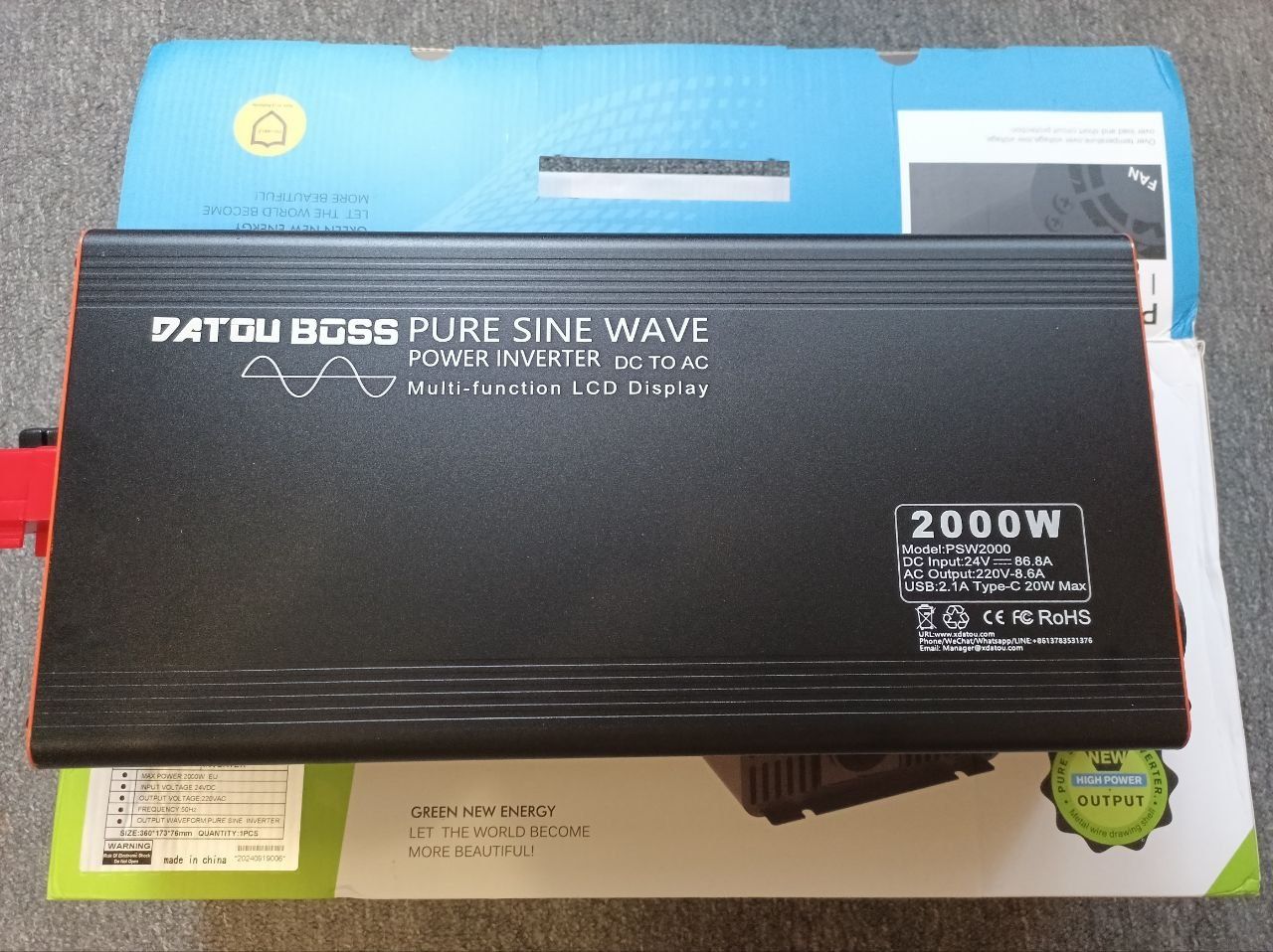 Інвертор Datouboss PSW-2000 24-220v