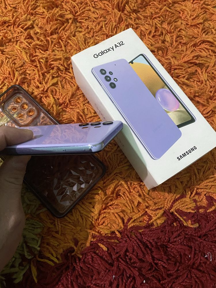 Смартфон телефон Samsung Galaxy A32 4/128 Duos 4G NFC GPS Комплект