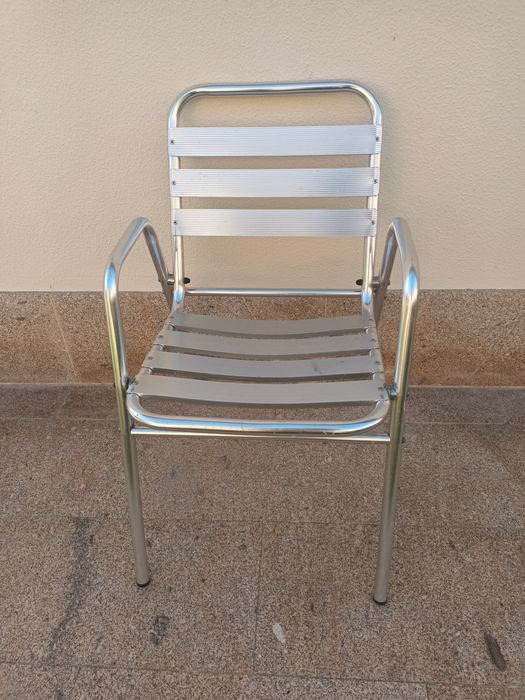 2 Cadeiras de Esplanada em Inox
