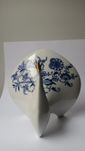 Porcelanowy Paw z Czechosłowackiej manufaktury