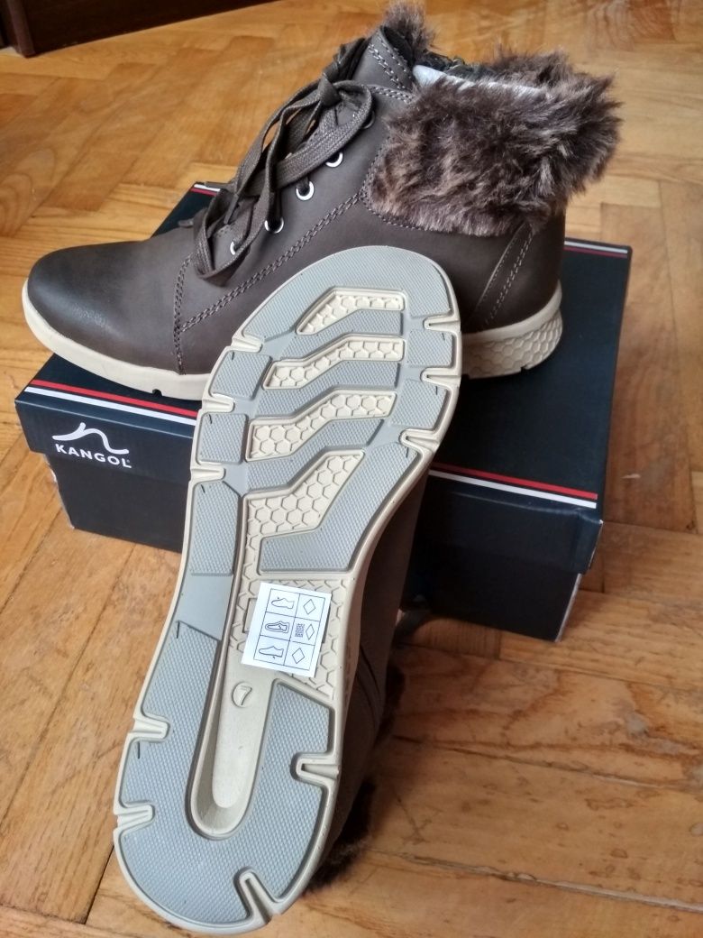 Ботинки демисезон еврозима KANGOL 40-41р, новые -50% на широкую ногу