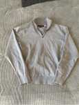 Tommy Hilfigier Sweter meski szary rozpinany logo