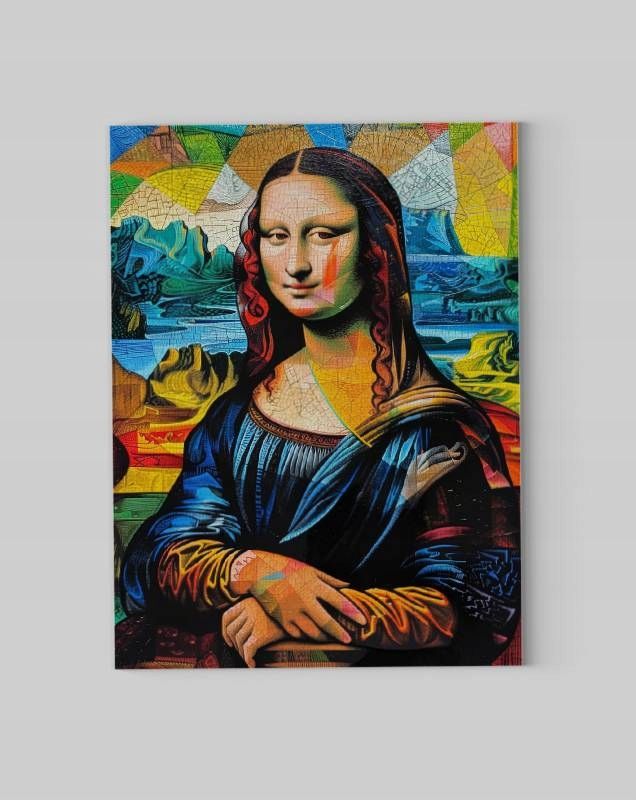 Obraz na płótnie Mona Lisa w Stylu Picassa do domu pokoju salonu 45x60