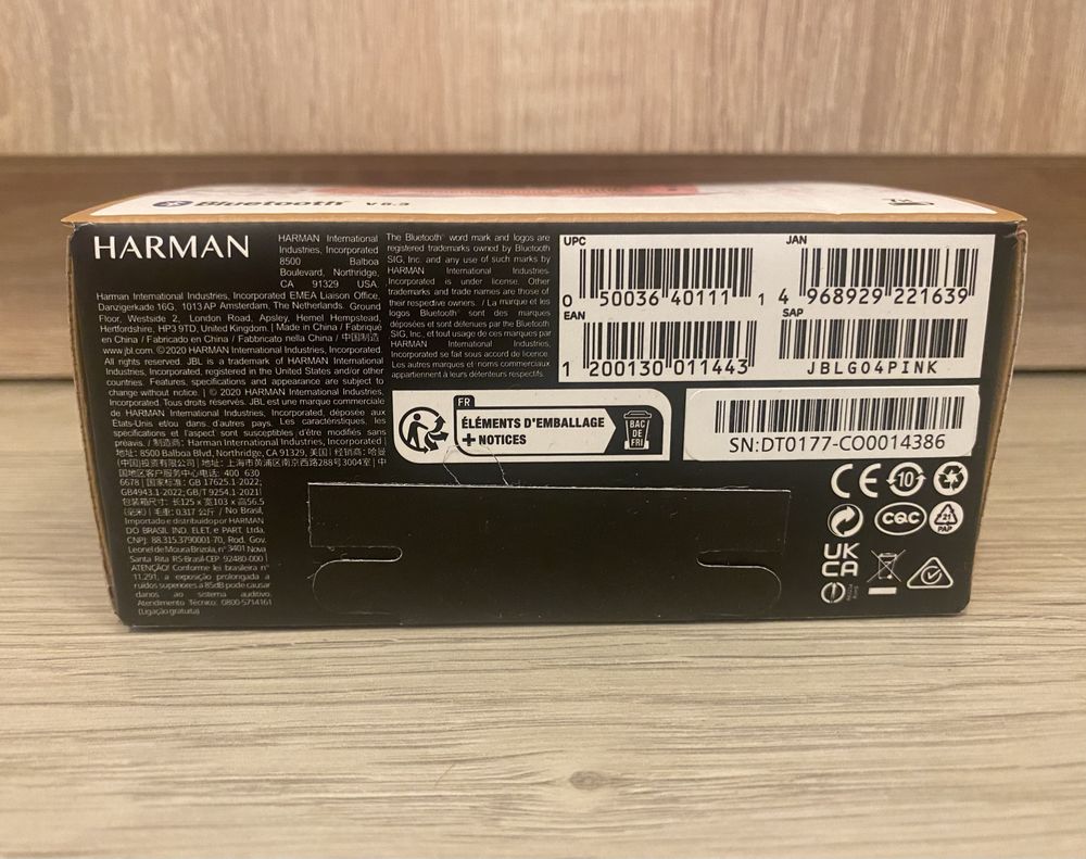 Oryginalny Głośnik Przenośny Bluetooth JBL Go4 Różowy