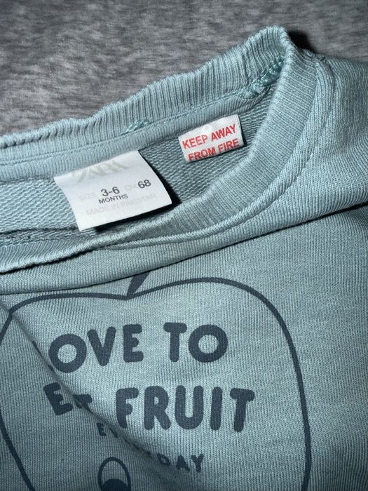 Bluza Zara 68 turkusowa