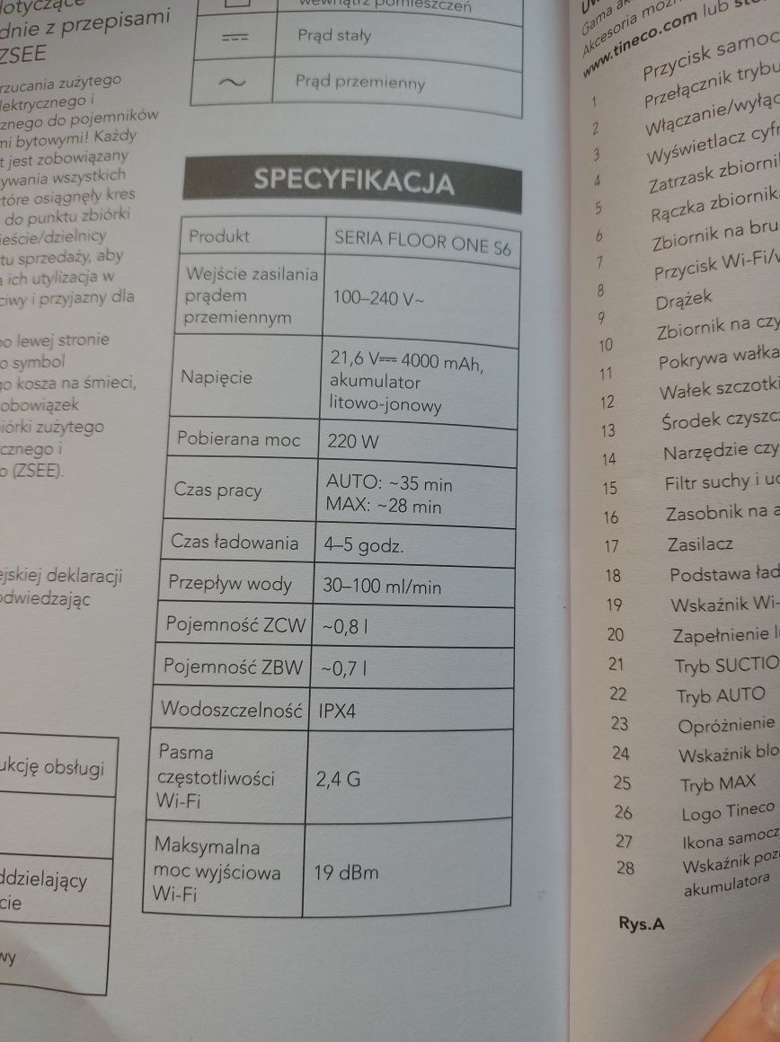 Odkurzacz mopujący Tineco FLOOR ONE S6 SERIES