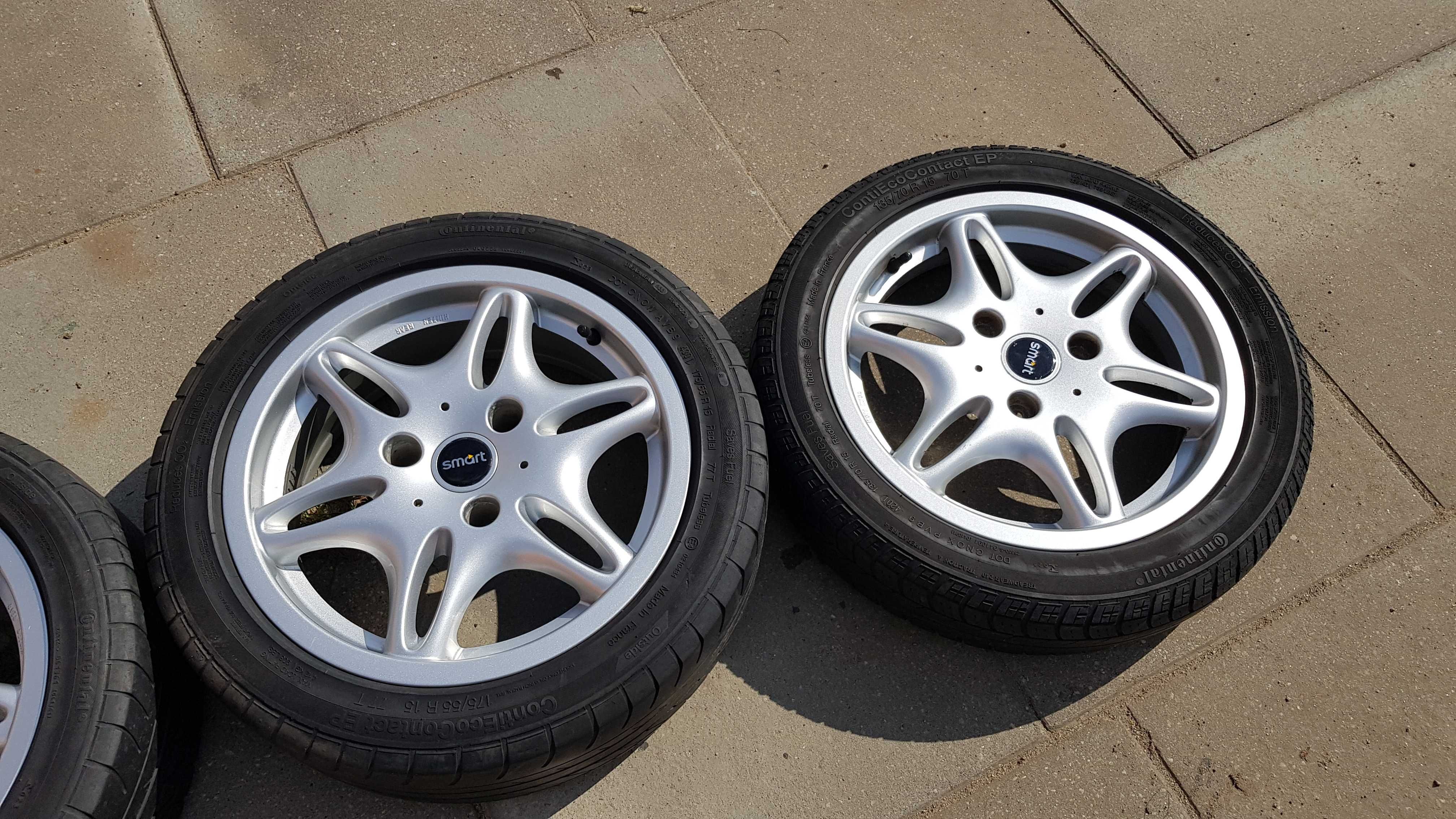 Felgi Aluminiowe 15" Smart FORTWO II 451 Komplet