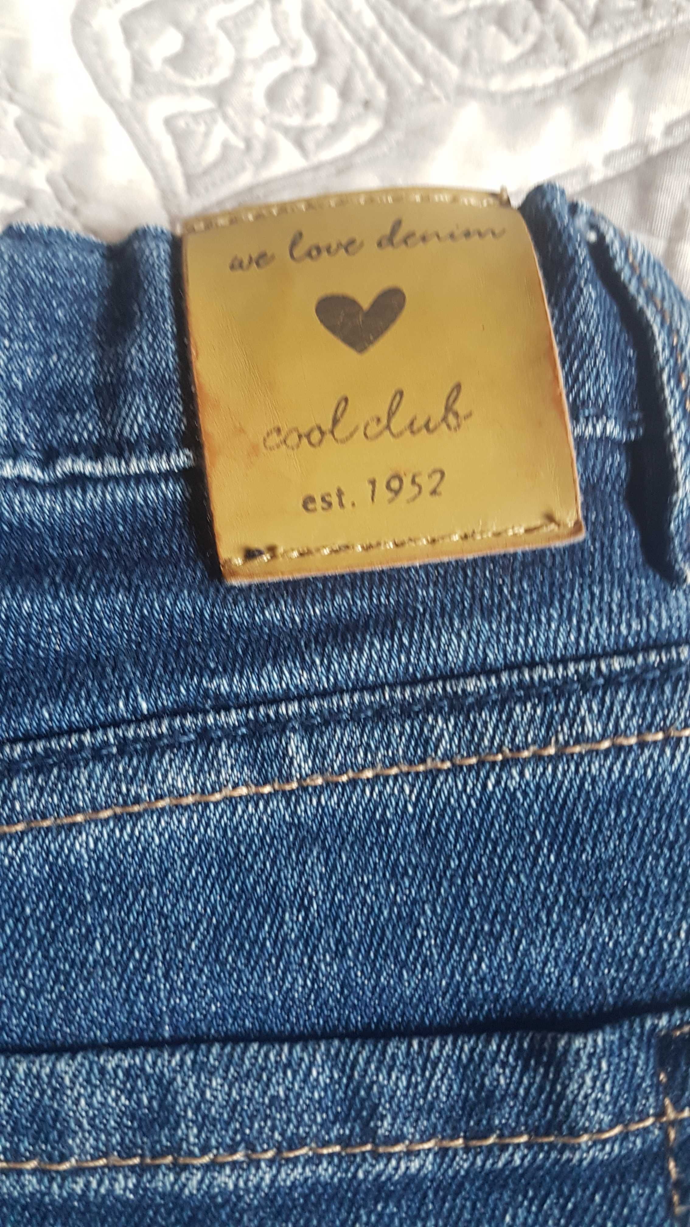 Spodnie jeansowe dla dziewczynki roz. 134  COOL CLUB