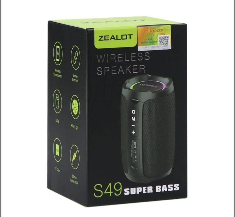 Блютуз колонка Zealot s 49