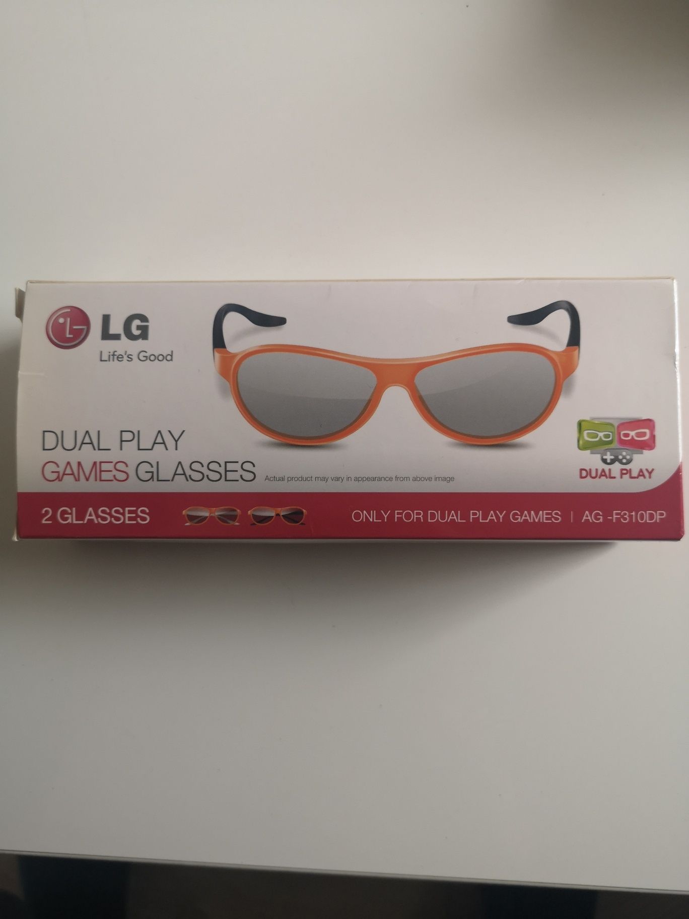 OKULARY LG AG-F310DP Okulary Dual Play Games Oryginalne LG Nowe 2szt