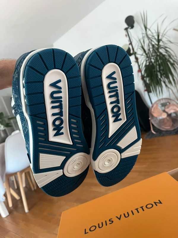 Louis Vuitton LowLvTrainerBlue Oryglnał Nowe Trampki MamKwit 44