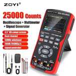 Zoyi ZT-703S Oscyloskop 2x50Mhz 280Ms/s, multimetr, generator, 2 sondy