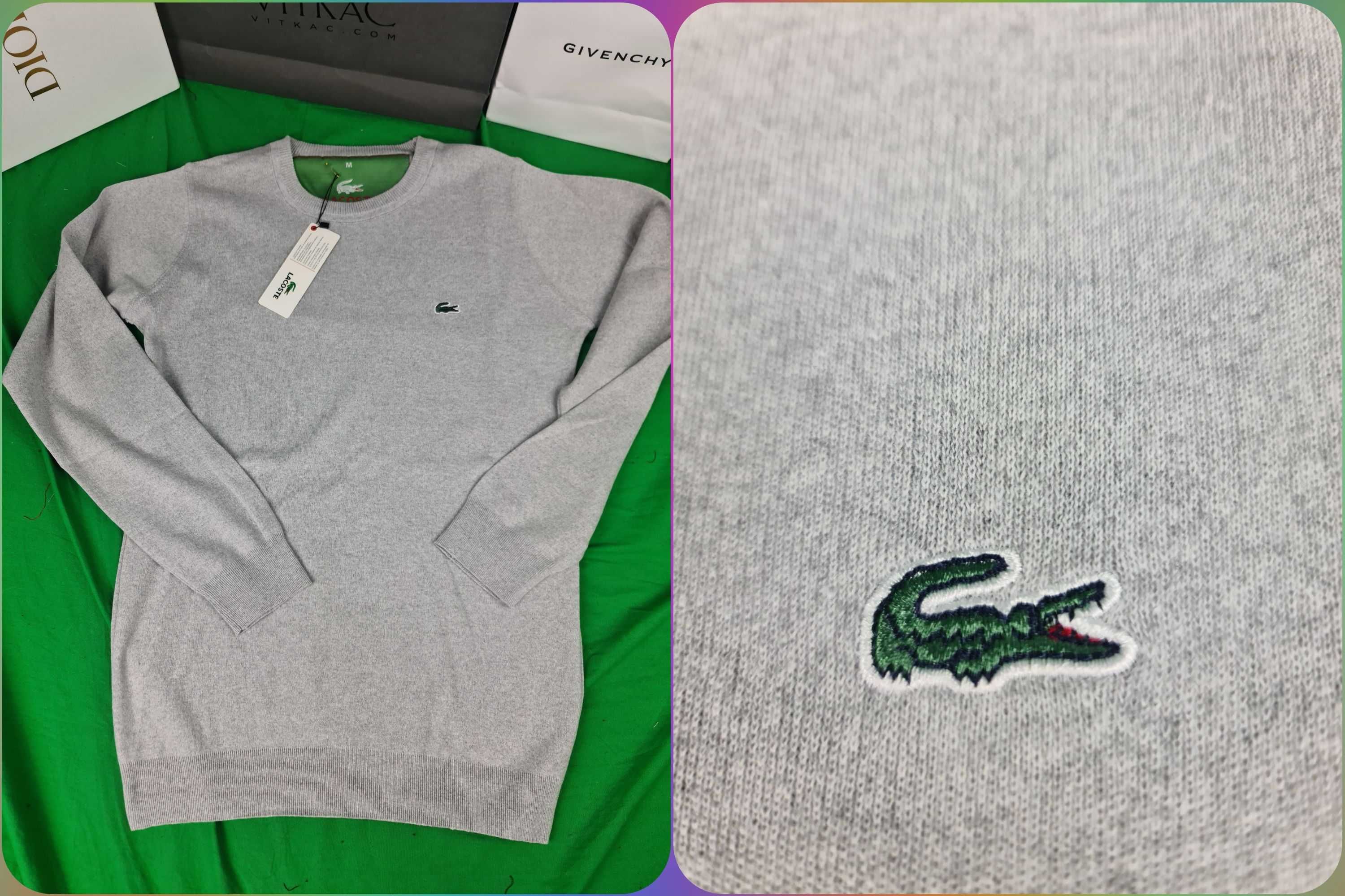 Swetry męskie nowe Tommy Hilfiger sweter Lacoste hit
