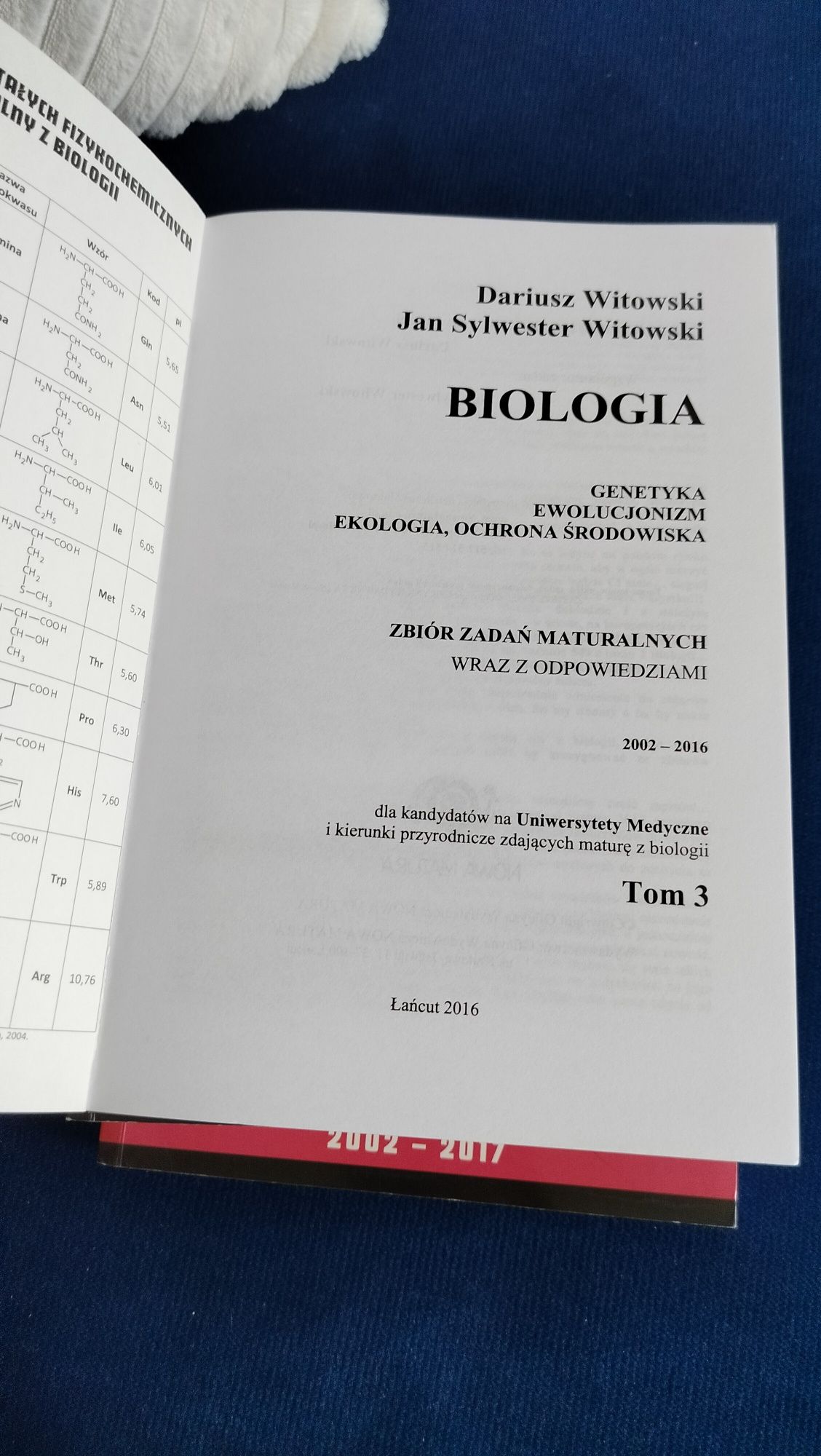 Zbiory zadań z biologii WITOWSKI