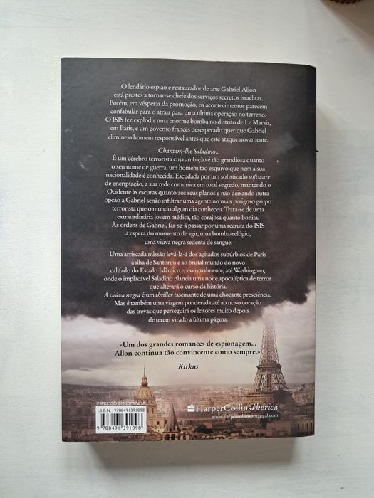 Livro A Viúva Negra de Daniel Silva