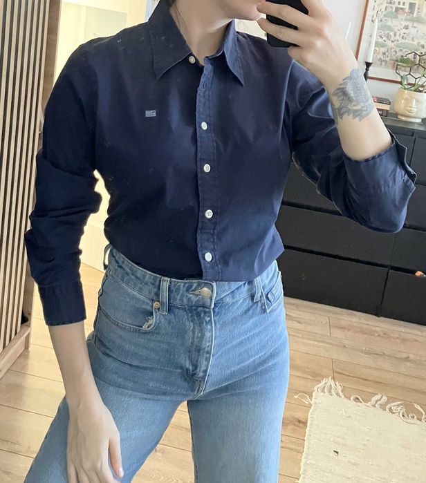 Ralph Lauren Polo Jeans granatowa koszula vintage damska