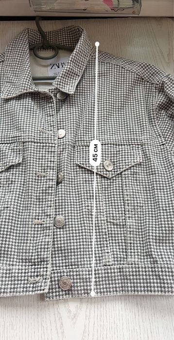 Джинсовка /піджак/ укорочена Zara ,розмір S /26