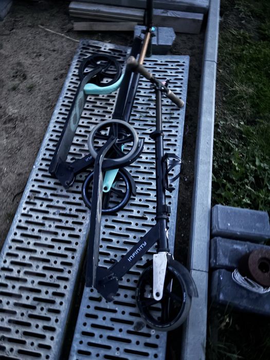 Dwie hulajjogi duze kola