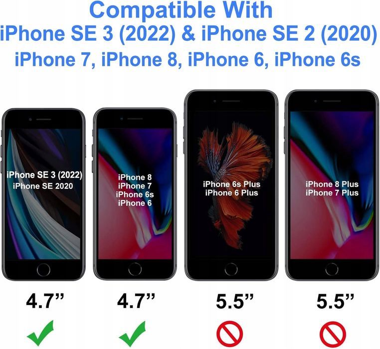 4youquality folia ochronna na ekran do iphone'a se 2020 2 szt