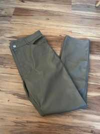 Skórzane ocieplane spodnie H&M rozmiar xxl