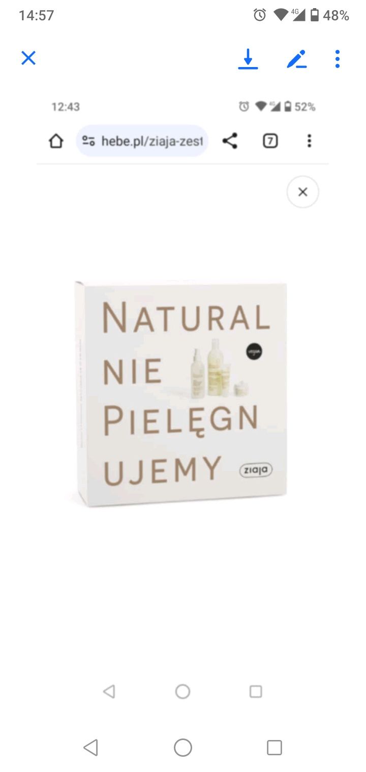 Zestaw prezentowy kosmetyków ziaja