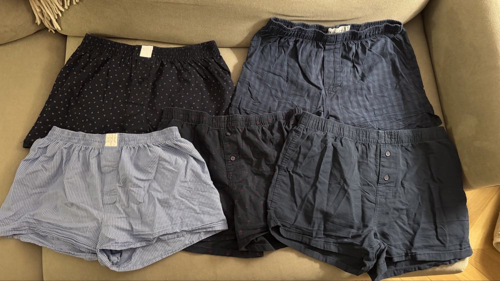 Zestaw 5x Luźne Bokserki Męskie M