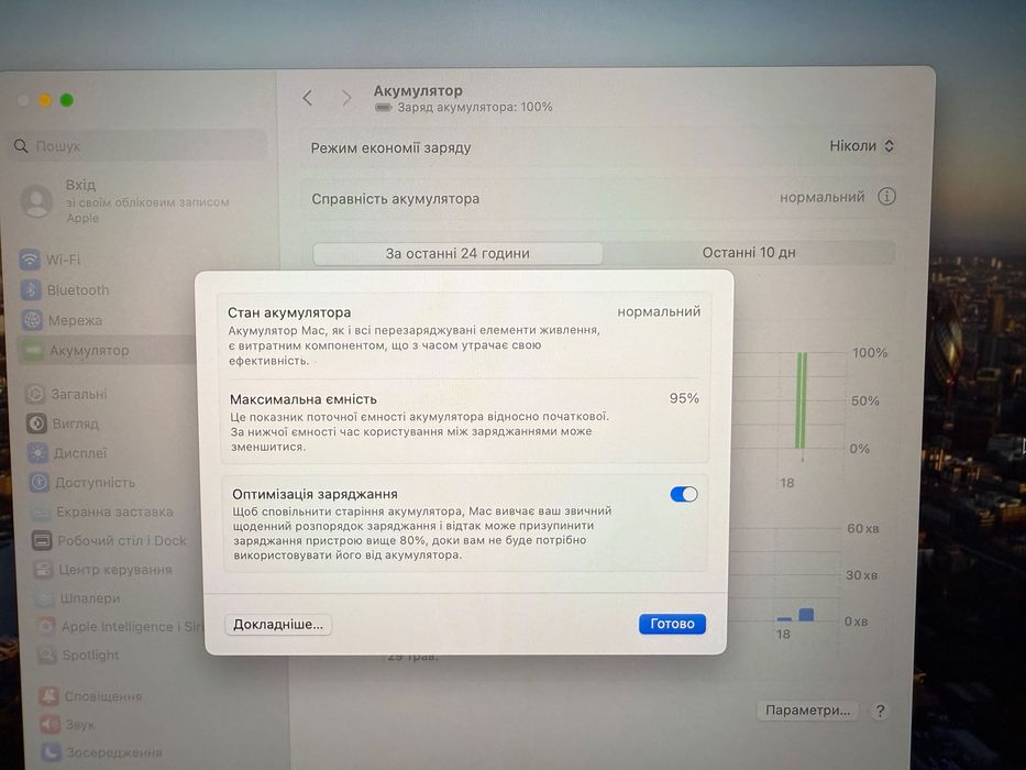 Макбук Apple MacBook Air 13,6” 2022 року M2 16gb 256gb SSD Space Grey