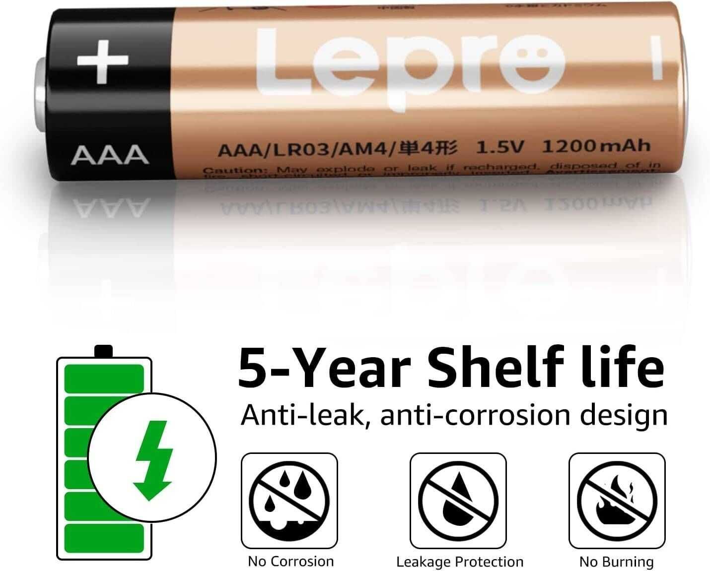 Baterie alkaliczne Lepro AAA 1200 mAh