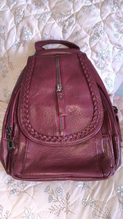 Кожаний рюкзак городской