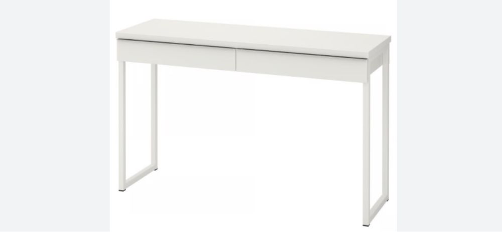 BESTA BURS IKEA - biurko , toaletka , biały połysk , nowe