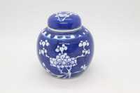 Pote Porcelana Chinesa Decoração Ginger a Azul e Branco XIX 9 cm