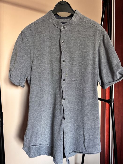 Zara Men koszula slim fit krótki rekaw M