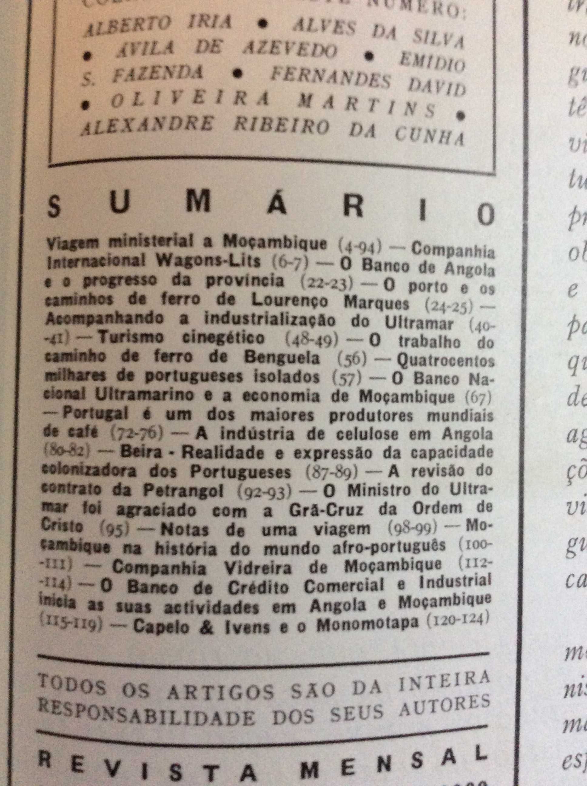 Cartaz. Revista Mensal. Out. Nov. Dezembro de 1965. Tema: Moçambique
