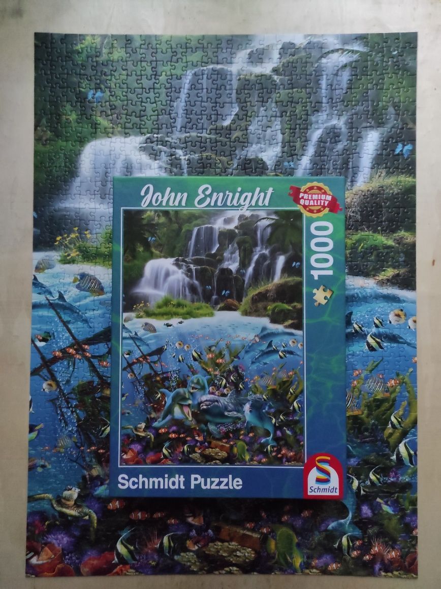 Puzzle kompletne stan idealny Waterfall - John Enright, Schmidt, 1000