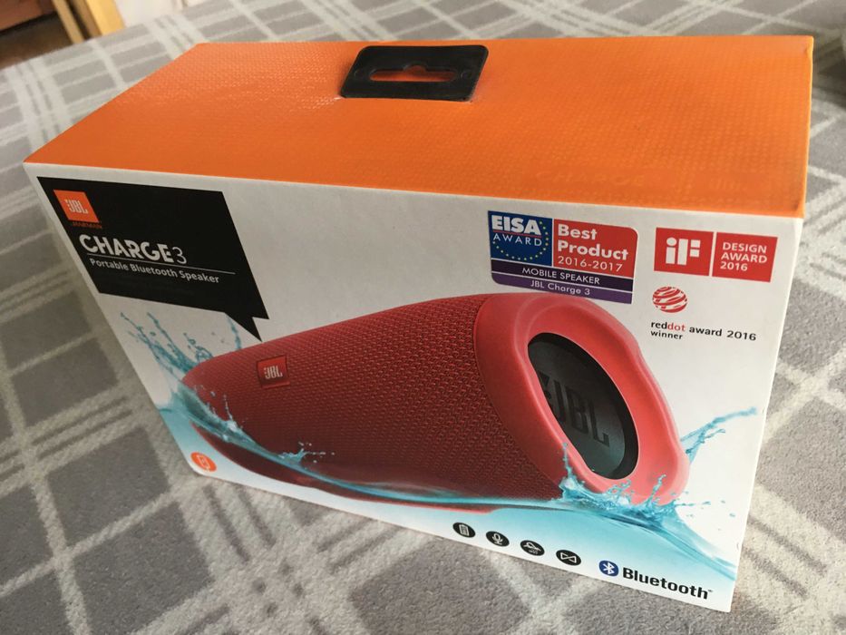 Głośnik JBL Charge 3 nowy w pudełku zaplombowany.