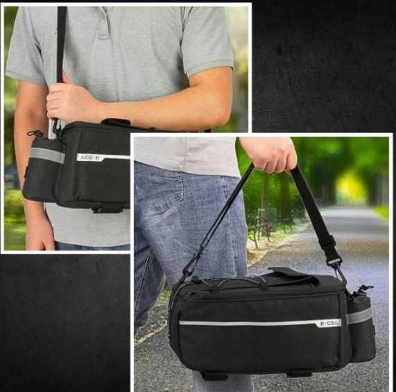 Termiczna torba rowerowa, bagażnik, rower, pojemna, mocna, wodoodporna