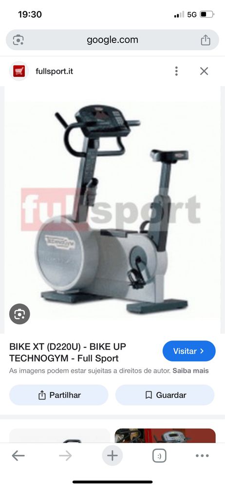 Bicicleta estatica technogym profissiona