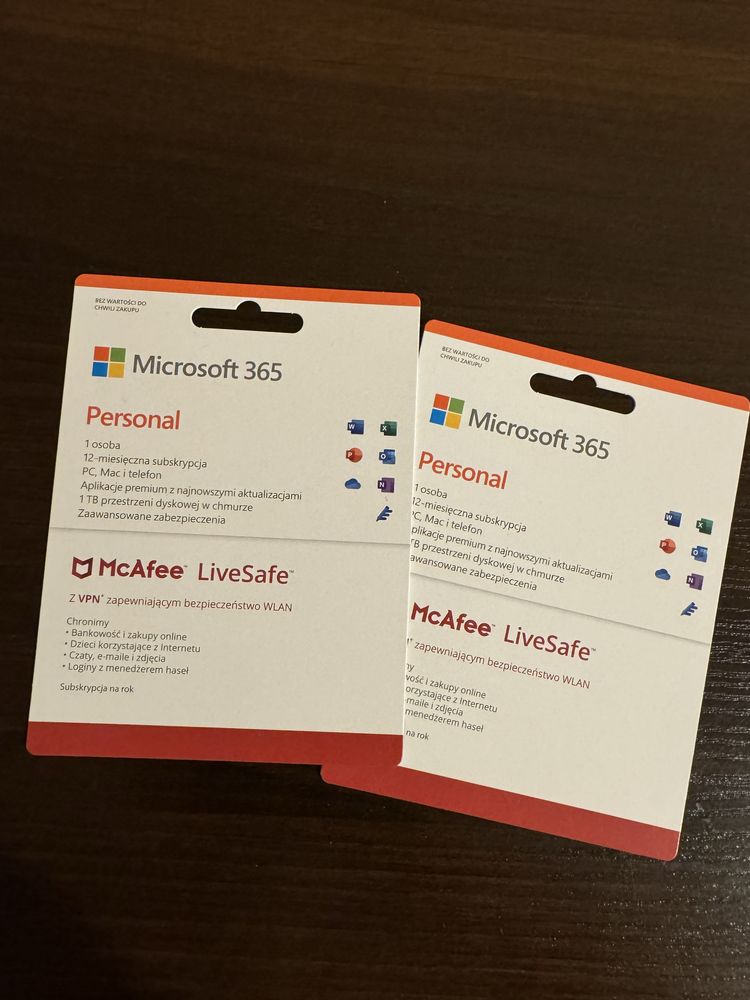 Microsoft 365 SoftWare BUNDLE McAfee LiveSafe