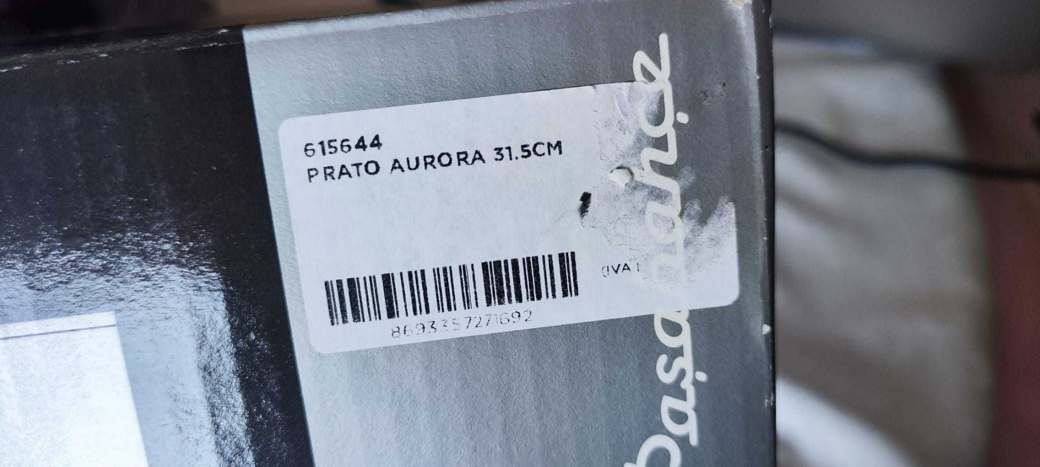 Prato de Bolo 31,5cm Aurora Com Base